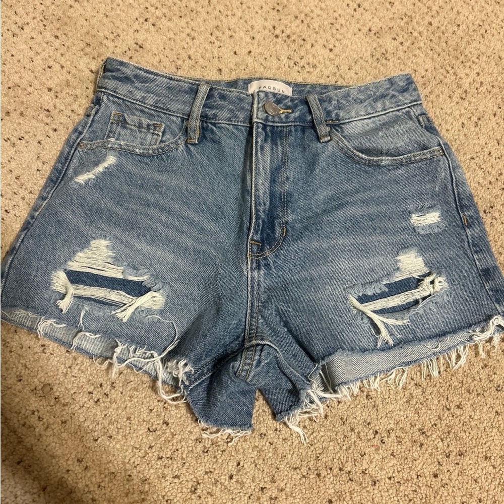 Womens Pacsun High Rise Festival Jean Shorts Size 24